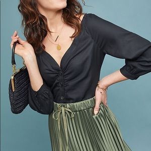 Anthropology Maeve Black Shirt